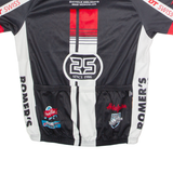 MAX HURZELER Full Zip Cycling Mens Jersey Black High Neck L