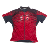 SUGOI Full Zip Cycling Womens Jersey Red High Neck 2XL