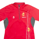 CRAFT Cycling Womens Jersey Red 1/4 Zip XL