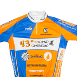 VELO Cycling Mens Jersey Orange 1/4 Zip S