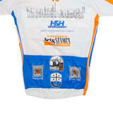 VELO Cycling Mens Jersey Orange 1/4 Zip S