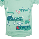 AGU SPORT Cycling Mens Jersey Green 1/4 Zip L