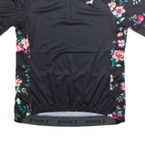 STOKE Cycling Womens Jersey Black 1/4 Zip L