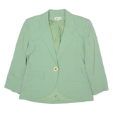 DONA PIU Womens Blazer Jacket Green Wool 90s UK 18