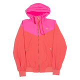 NIKE Air Mens Windbreaker Jacket Red Hooded Colourblock S