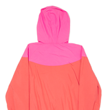 NIKE Air Mens Windbreaker Jacket Red Hooded Colourblock S