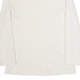 MONSOON Womens Top Cream Long Sleeve UK 12