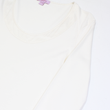 MONSOON Womens Top Cream Long Sleeve UK 12