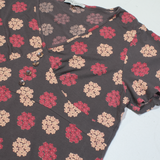 LAURA ASHLEY Womens Printed Top Black V-Neck Floral UK 18