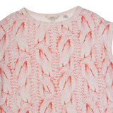 TED BAKER Womens Printed Blouse Pink Crazy Pattern L