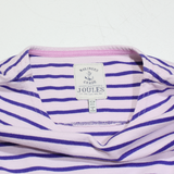 JOULES Womens Printed Top Pink Long Sleeve Striped UK 10