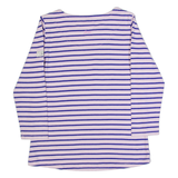 JOULES Womens Printed Top Pink Long Sleeve Striped UK 10
