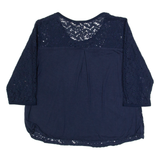 SUPERDRY Womens Top Blue 3/4 Sleeve XS