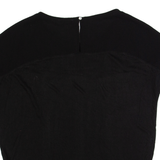 UNITED COLORS OF BENETTON Womens Top Black Viscose XS