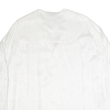 FRENCH CONNECTION Womens Oversized Shirt White 3/4 Sleeve Viscose Animal Print L