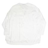 FRENCH CONNECTION Womens Oversized Shirt White 3/4 Sleeve Viscose Animal Print L