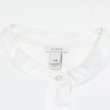 J.CREW Womens Shirt Grey High Neck Long Sleeve XXS