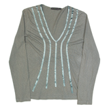 DKNY Womens Top Green Long Sleeve M