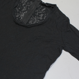 THE KOOPLES Womens Top Black 3/4 Sleeve M