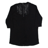 THE KOOPLES Womens Top Black 3/4 Sleeve M