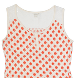 MONSOON Womens Printed Top White Sleeveless Spotted UK 10