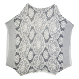 LAURA ASHLEY Womens Printed Blouse Grey Sleeveless Viscose Crazy Pattern UK 16