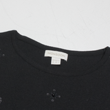 CHEAP MONDAY Beaded Womens Top Black UK 12