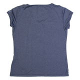 TRESPASS Womens Sports Top Blue Striped L