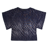 PHASE EIGHT Womens Printed Top Blue Animal Print UK 12