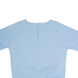 COAST Front Tie Womens Top Blue UK 14