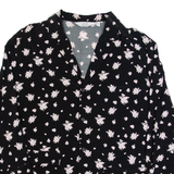 & OTHER STORIES PARIS ATELIER Womens Printed Shirt Black Collared Floral S