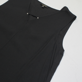 MASSIMO DUTTI Womens Vest Black Sleeveless L
