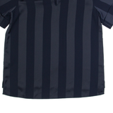 TOMMY HILFIGER Womens Printed Top Blue Striped UK 8