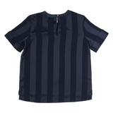 TOMMY HILFIGER Womens Printed Top Blue Striped UK 8