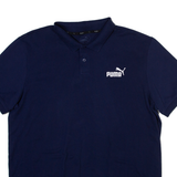 PUMA Mens Polo Shirt Blue L