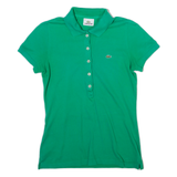 LACOSTE Womens Polo Shirt Green XS