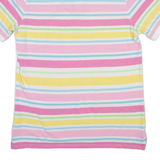 TOMMY HILFIGER Slim Fit Mens Polo Shirt Pink Striped XL