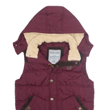 DIESEL Womens Gilet Purple Hooded M