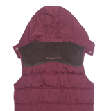 DIESEL Womens Gilet Purple Hooded M