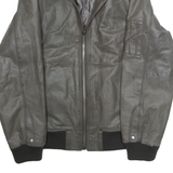 BLEND Mens Biker Jacket Grey L