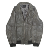 BLEND Mens Biker Jacket Grey L
