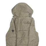 GUESS Womens Puffer Coat Green Hooded M