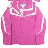 COLUMBIA Womens Jacket Purple Nylon Hooded L