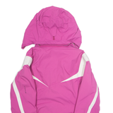 COLUMBIA Womens Jacket Purple Nylon Hooded L