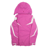 COLUMBIA Womens Jacket Purple Nylon Hooded L