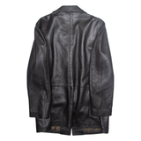 MODAS Mens Jacket Black Faux Leather L