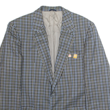 Mens Blazer Jacket Blue Check L