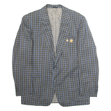Mens Blazer Jacket Blue Check L