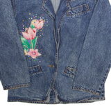 YVES BOUTIQUE Womens Denim Jacket Blue XL
