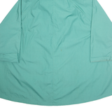 CHARON Womens Overcoat Jacket Blue Hooded L